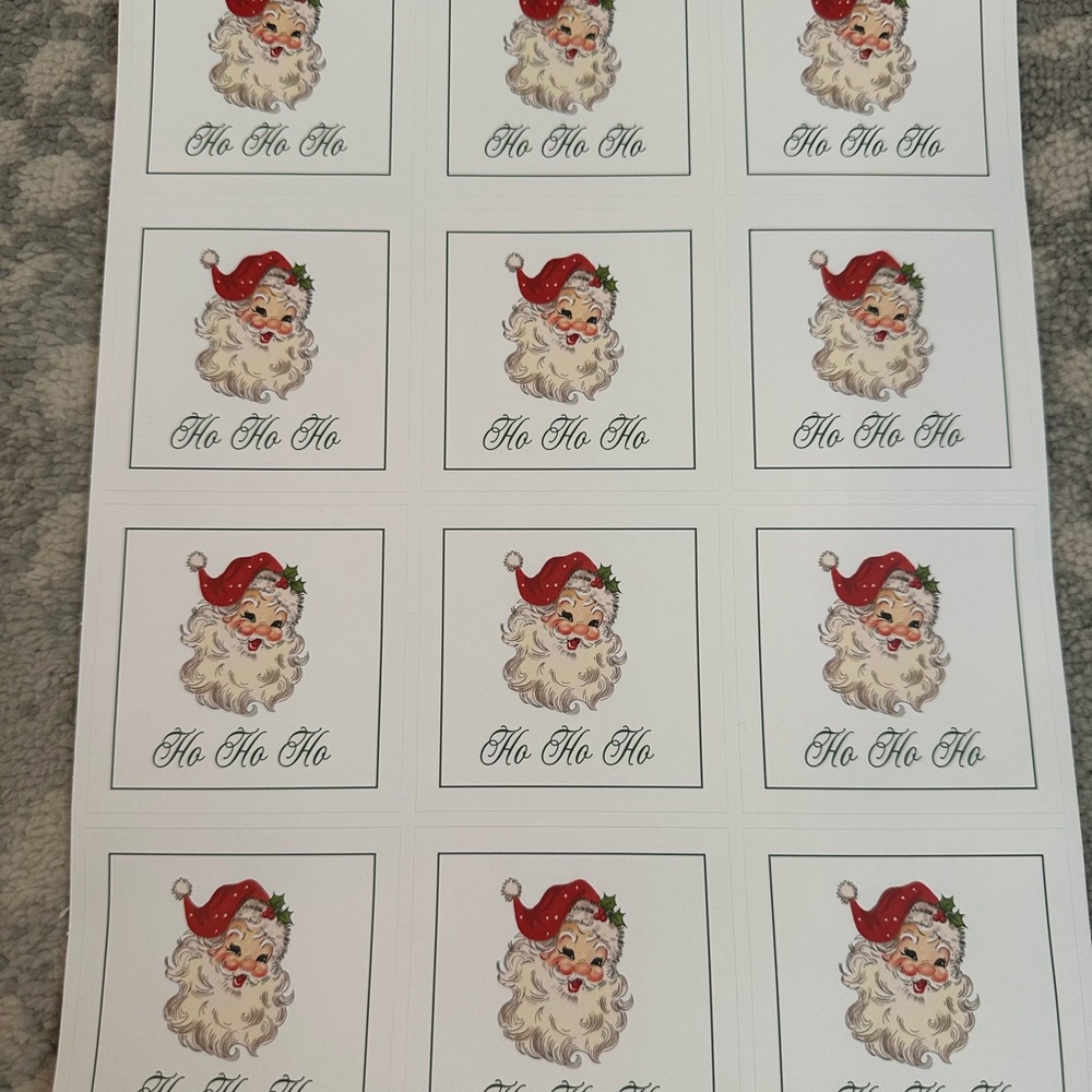 Santa Claus Holiday Stickers